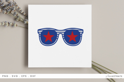 Star Sunglasses SVG Patriotic Eyewear Clipart Product Image 1