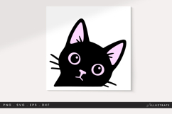 Cat Face Layered SVG File Multi-Layer Kitty Design Product Image 1