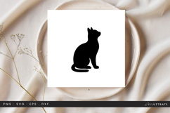 Cat Looking Up SVG File Curious Kitty Design Product Image 1