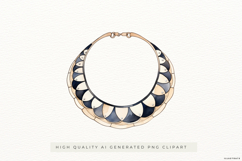 Chic Watercolour Collar Necklace PNG Clipart Product Image 1
