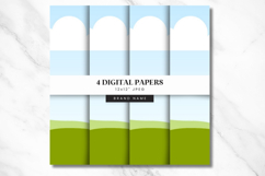 Canva Digital Paper Cover Template 4 Pattern Display Layout Product Image 7