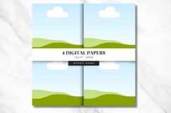 Canva Digital Paper Cover Template 4 Pattern Display Layout Product Image 8