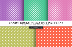 Candy Rocks Polka Dot Digital Patterns Product Image 1