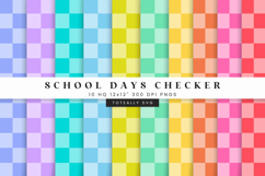 School Days Checkered Digital Pattern Product Image 1