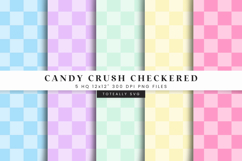 Candy Crush Checkered Digital Pattern Product Image 1