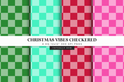 Christmas Vibes Checkered Digital Pattern Product Image 2
