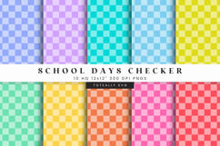 School Days Checkered Digital Pattern Product Image 2