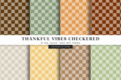 Thankful Vibes Checkered Digital Pattern Product Image 2