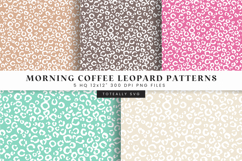 Morning Coffee Leopard Digital Patterns Product Image 1