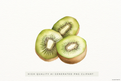 Watercolour Kiwi PNG Clipart Product Image 1