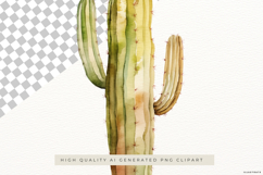 Watercolor Cactus PNG Clipart Product Image 2