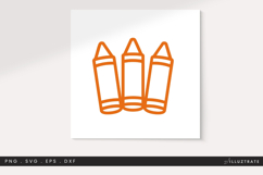 Crayons SVG Cut File Product Image 1