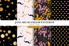 New Year Seamless Digital Papers 12 January JPG Patterns Product Image 5