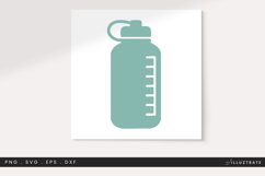 Self Care Water Bottle SVG | Hydration Wellness Clipart Product Image 1