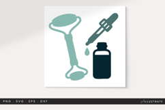 Skincare Roller and Serum SVG Cut File for Beauty, Spa Product Image 1