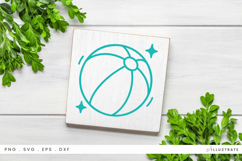 Beach Ball SVG Cut File Summer Clipart Product Image 1