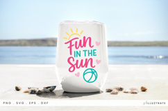 Fun in the Sun SVG Cut File Bright Summer Quote Design Product Image 1