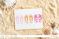 Flip Flops SVG File Summer Beach Sandals Clipart Product Image 1