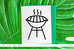 Barbecue BBQ SVG Clipart SVG File Summer Cricut Design Product Image 1