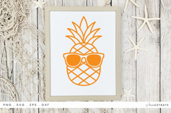 Pineapple in Sunglasses SVG File Summer Cricut Design Product Image 1