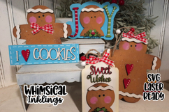 I Love Cookies Gingerbread Laser SVG Product Image 2