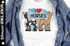 I love Horses Sublimation Product Image 1