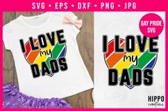 I love my dads svg design on a kids t-shirt
