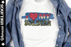 I Love My Soldier-Armed Forces Sublimation Product Image 1