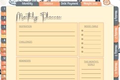 Monthly , Finance,Weight,Digital Planner Product Image 9
