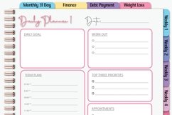 Monthly , Finance,Weight,Digital Planner Product Image 4