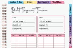 Monthly , Finance,Weight,Digital Planner Product Image 5
