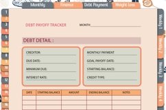 Monthly , Finance,Weight,Digital Planner Product Image 14