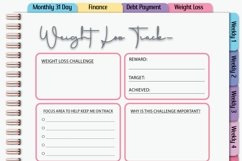 Monthly , Finance,Weight,Digital Planner Product Image 6