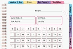Monthly , Finance,Weight,Digital Planner Product Image 7