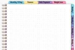 Monthly , Finance,Weight,Digital Planner Product Image 8