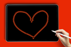 Sequin Line Procreate Brush Product Image 4