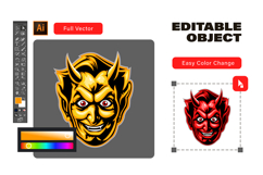 Racing Devil Mascot Product Image 3