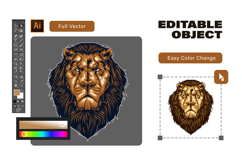 Lion Head Mascot Product Image 3