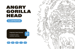 Angry Gorilla Head Product Image 4