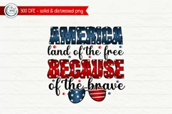 America Land of The Free Because Of The Brave, 4th Of July Product Image 1