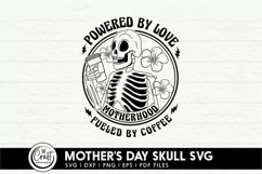 Mothers day skull svg, mothers day coffee svg designs Product Image 2