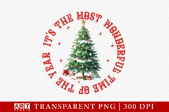 It's the most wonderful time of the year chirstmas png Product Image 1