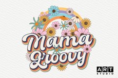 Retro Mama Groovy Sublimation Product Image 1