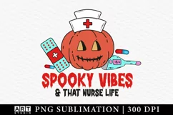 Halloween Nurse PNG | Nurse Sublimation | Halloween PNG Product Image 1