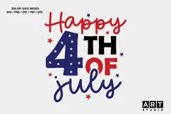 4th of july SVG, Happy 4th of july svg design, 4th of july Product Image 1