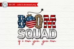 Boom Squad PNG, 4th Of July Sublimation, American PNG Product Image 2