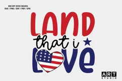 4th of july svg - land that i love - patriotic svg designs Product Image 1