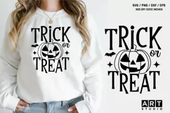 Trick Or Treat SVG | Halloween Pumpkin SVG | SVG Cut Files Product Image 1