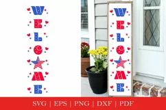 4th Of July Porch Sign, Patriotic Porch Sign SVG Design Product Image 2