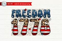 Freedom 1776 PNG, 4th Of July Sublimation, American PNG Product Image 1
